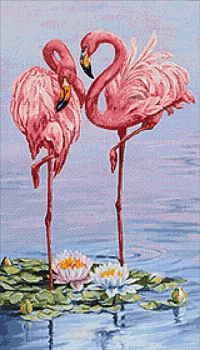 Свидание фламинго размер 40х70 Ag 2721