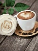 Кофе и роза размер 30х40 Ag 228
