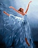 Балерина в голубом размер 40х50 Ag 2334