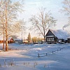 Зима в деревне размер 50х40 Ag 1007
